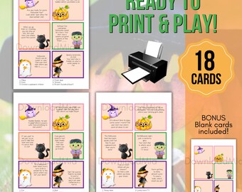 Halloween Scavenger hunt for kids, Kids treasure hunt clues, Scavenger hunt clue cards, Halloween game, Printable Halloween party games