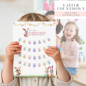 Tage bis Ostern, Oster-Adventskalender, Osterkalender zum Ausdrucken, Adventskalender zum Ausdrucken, Countdown bis Ostern für Kinder