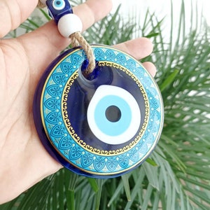Decoración de la pared con mal de ojo, Colgante de pared de mal de ojo, Ojo griego, Nazar turco, Protección con mal de ojo, Decoración del hogar con mal de ojo, Mal de ojo moderno, Amuleto
