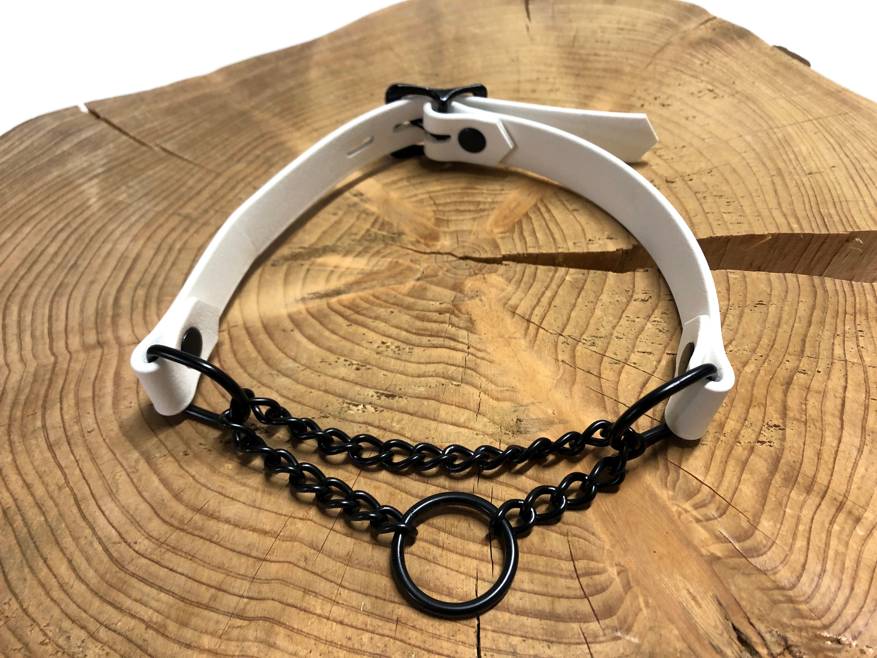Gothic Plüsch-Halsband Mit Kette & Abnehmbarer Leine – Schwarz, Für Kleine Hunde & Katzen