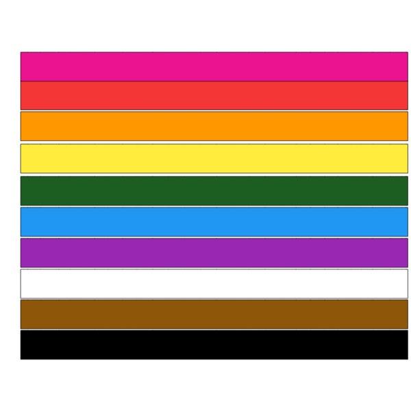 Rainbow Stripes Car Decal Etsy