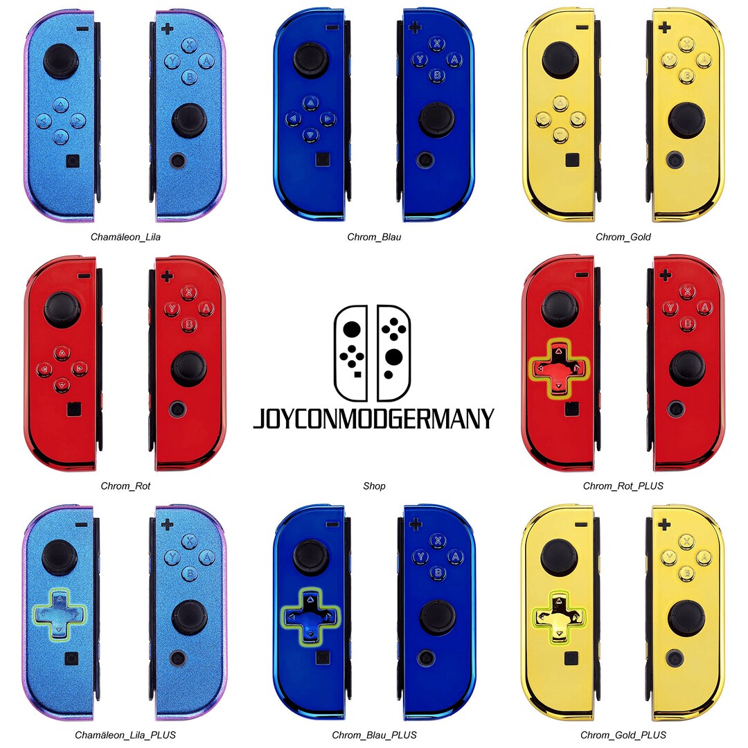 Nintendo Joycon Chrome Colors - Etsy