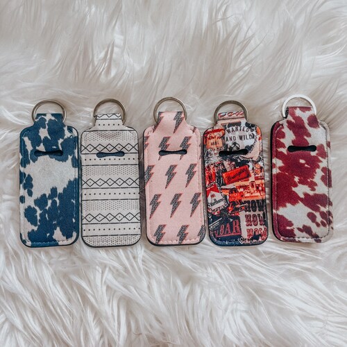 Western Keychain Chapstick Holder Etsy