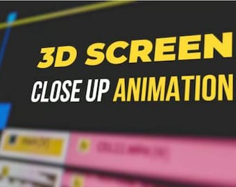 3D Screen Close Up Animation Pack Premiere Pro