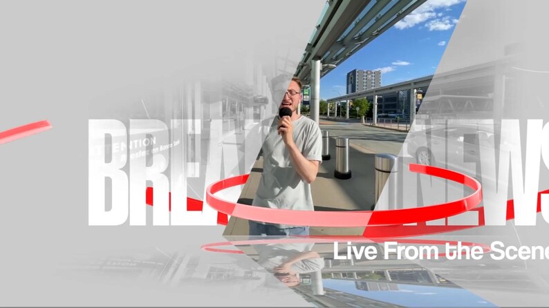 Glassline Breaking News Intro Premiere Pro - Etsy