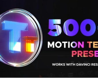 DaVinci Resolve Text Presets: Cinematic Titles, Glitch Effects (PDF)