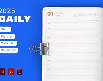 Planner, Organizer, Diary, Calendar 2025