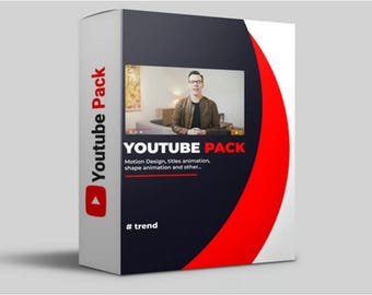 YouTuber Pack 50+ Animated Compositions After Effects