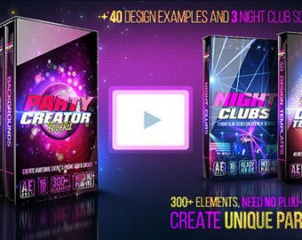 Party Creator Package After Effects