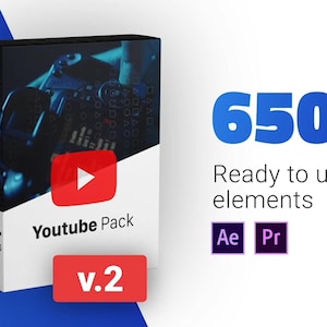Youtube Pack  500 Animated Elements After Effeckts