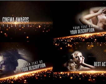 Awards Show After Effects Template: 4K Gold Particle FX (Digital Download)