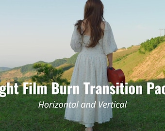 20 Film Burn Transitions After Effects Template | Light Leak FX | Vintage AE Project Pack