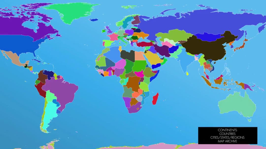 World Map Templates: Editable Video Kit for After Effects - Etsy