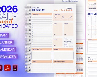BeKind Daily Planner, Diary, Organizer 2026
