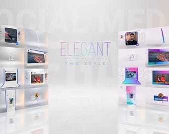 Pack réseaux sociaux élégant I After Effects