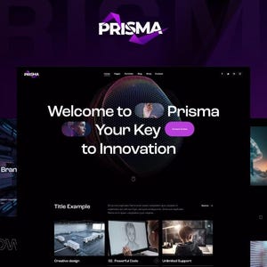 Prisma Mobile App WordPress Theme | Application Landing Page Elementor Template
