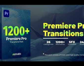 1200+ Premiere Pro Transitions Pack