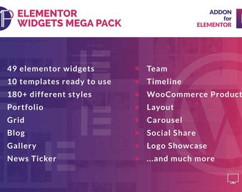 Elementor Widgets Mega Pack - Addons for Elementor