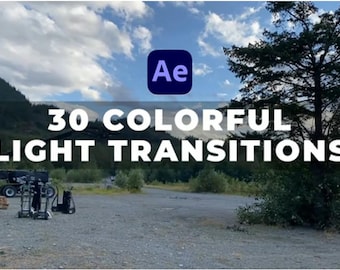 30 Colorful Light Transitions After Effects