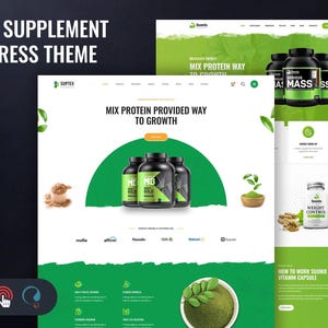 Suxnix Health Supplement WordPress Theme | Fitness WooCommerce Elementor Template