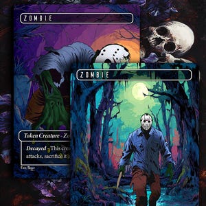 Zombie MTG Tokens (Double Sided) x2