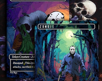 Zombie MTG Tokens (Double Sided) x3