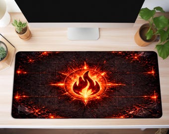 MTG Commander Playmat – Basic Land Series Mountain