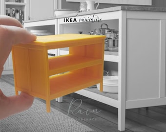 Miniature Ikea-Inspired Tornviken Kitchen Island For 1:12 Dollhouse, Dollhouse Kitchen Island, Miniature Kitchen Island, 3D STL File
