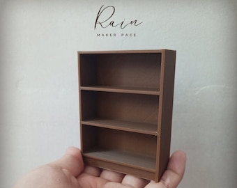 Ikea-inspired Billy Bookcase (Half), Ikea Miniature, Miniature Bookcase, Dollhouse Bookshelf  | 3D STL File