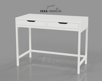 Miniature Ikea-Inspired Alex Desk, Miniature Furniture, Ikea Alex  Dollhouse, IKEA Dollhouse Furniture, Miniature Desk, 3D STL File