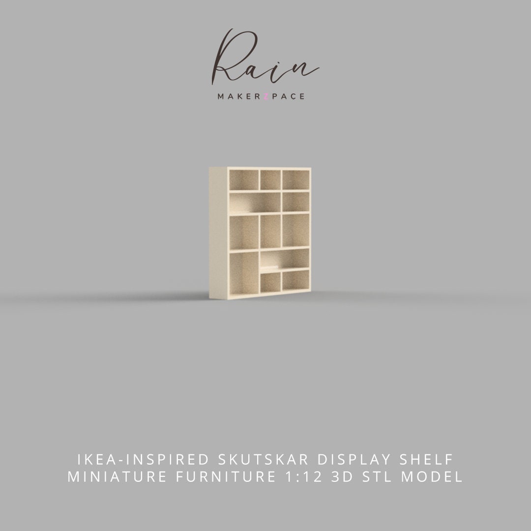 Miniature Ikeainspired Skutskar Display Shelf Miniature Etsy