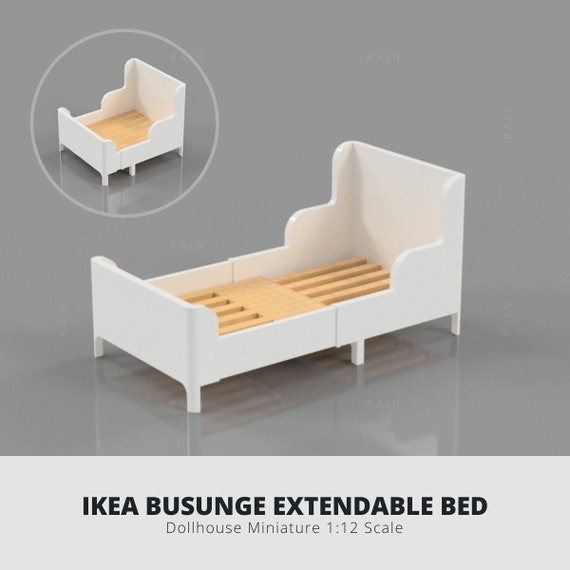 IKEA Busunge Extendable Bed 112 MINIATURE 3D MODEL Etsy