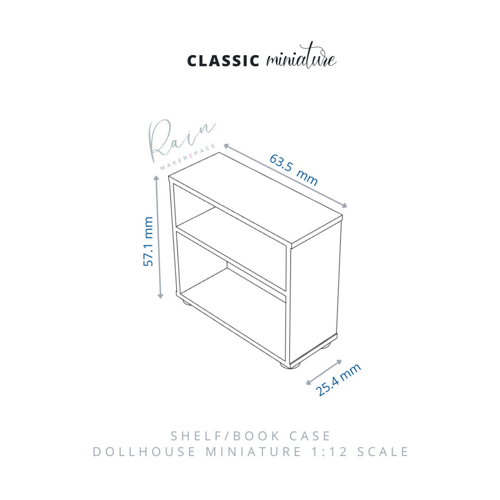 Miniature Shelf / Bookcase for Dollhouse 112 Etsy