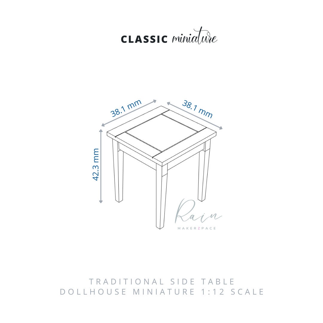 Miniature Small Table Miniature for Dollhouse Miniature Etsy