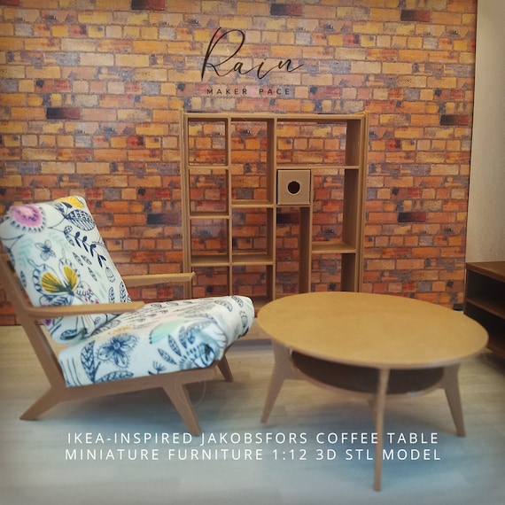 Ikea-inspired Jakobsfors Coffee Table, Miniature Coffee Table