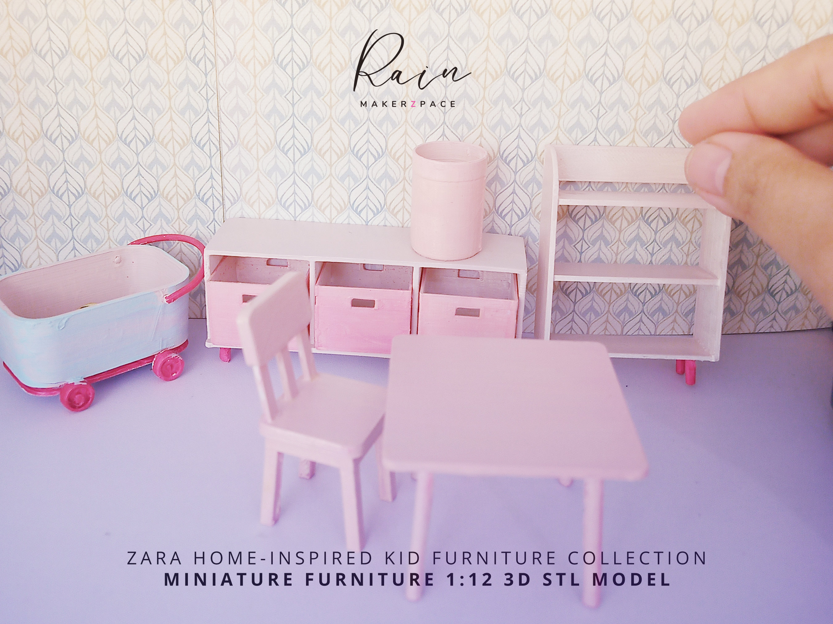 Zara Home-inspired Kid Miniature Furniture Collection - 8 Pieces