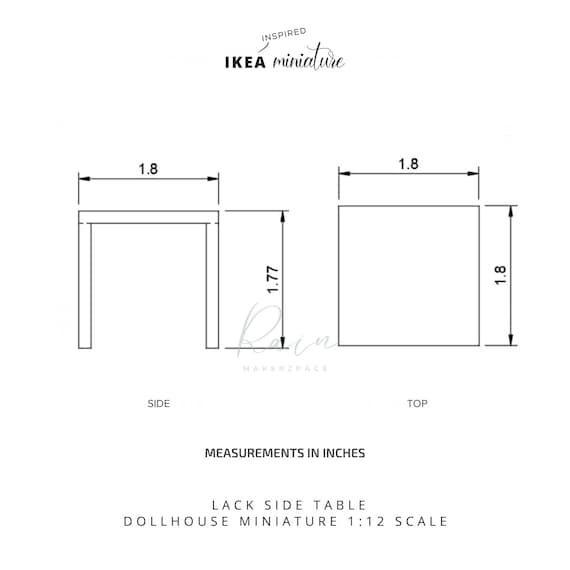 Lack ikea dimensions discount