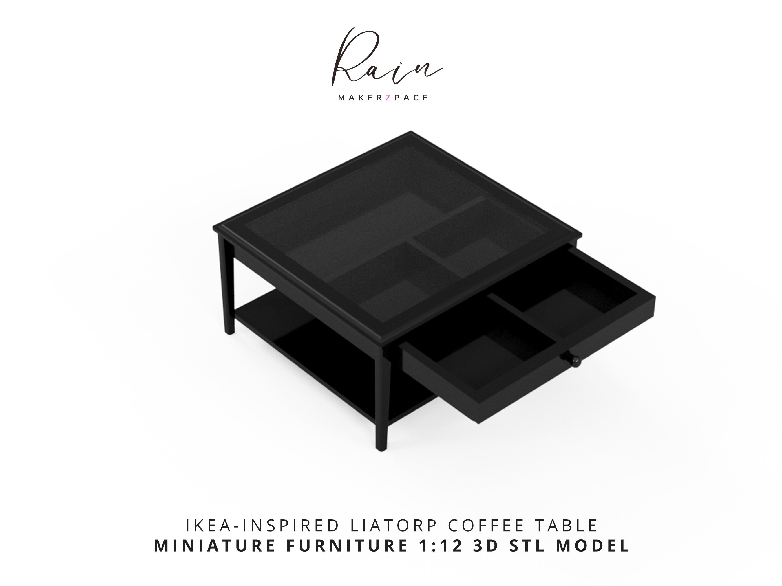 Ikea-inspired Liatorp Coffee Table - 3D Printable STL Model for