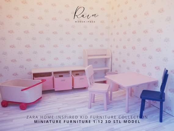 Zara Home-inspired Kid Miniature Furniture Collection - 8 Pieces