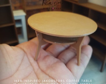 Ikea-inspired Jakobsfors Coffee Table, Miniature Coffee Table
