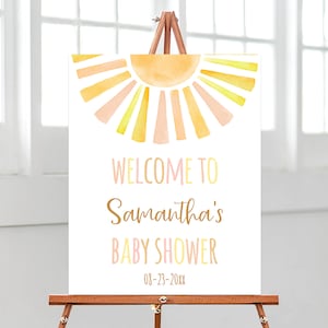 Elefante bebé ducha signo de bienvenida, elefante Boho Floral signo de  bienvenida, tablero de espuma impreso, decoración de ducha de bebé, EE01
