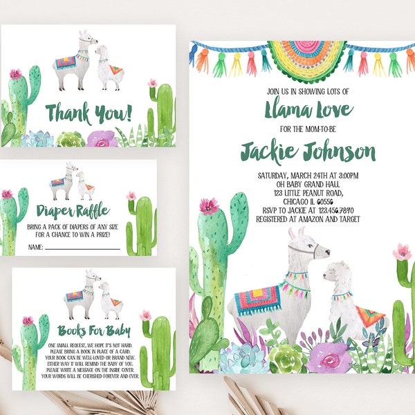 Llama Baby Shower - Etsy