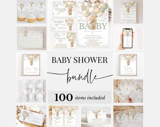 Wood Grain Baby Shower Blocks, Baby Boxes Bear Theme Decorations - Etsy ...