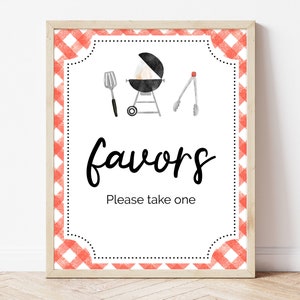 Favors Sign BBQ Sign Baby Shower, Backyard Babies are Sweet Sign Baby Shower, Baby-q Baby Shower, BBQ Backyard Baby Shower Decoration,BBS311