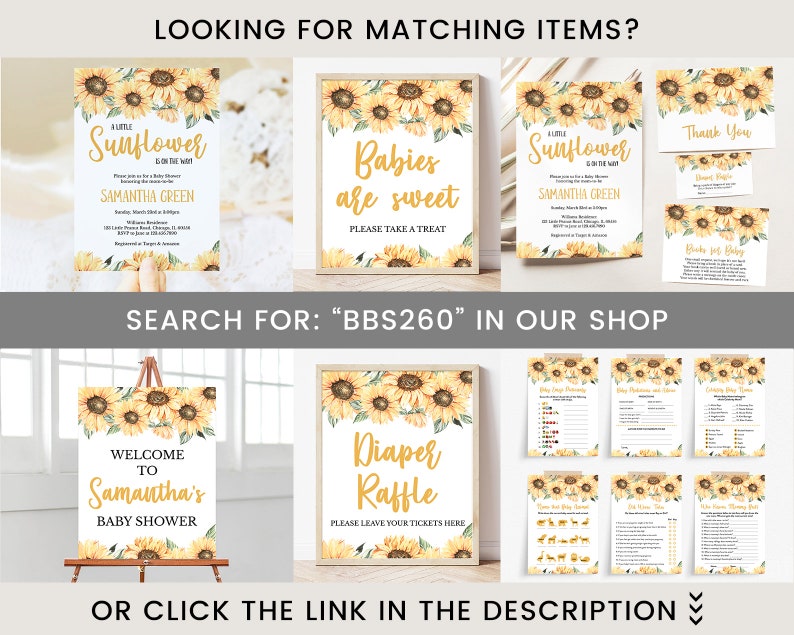 Editable Sunflower Baby Shower Invitation Girl Rustic Etsy