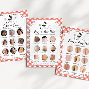 Editable BBQ Baby Shower Game Bundle, Backyard Baby Shower Games, Baby-q Baby Shower, BBQ Backyard Baby Shower Game Pack, BBS311 image 2
