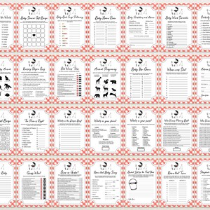 Editable BBQ Baby Shower Game Bundle, Backyard Baby Shower Games, Baby-q Baby Shower, BBQ Backyard Baby Shower Game Pack, BBS311 image 7