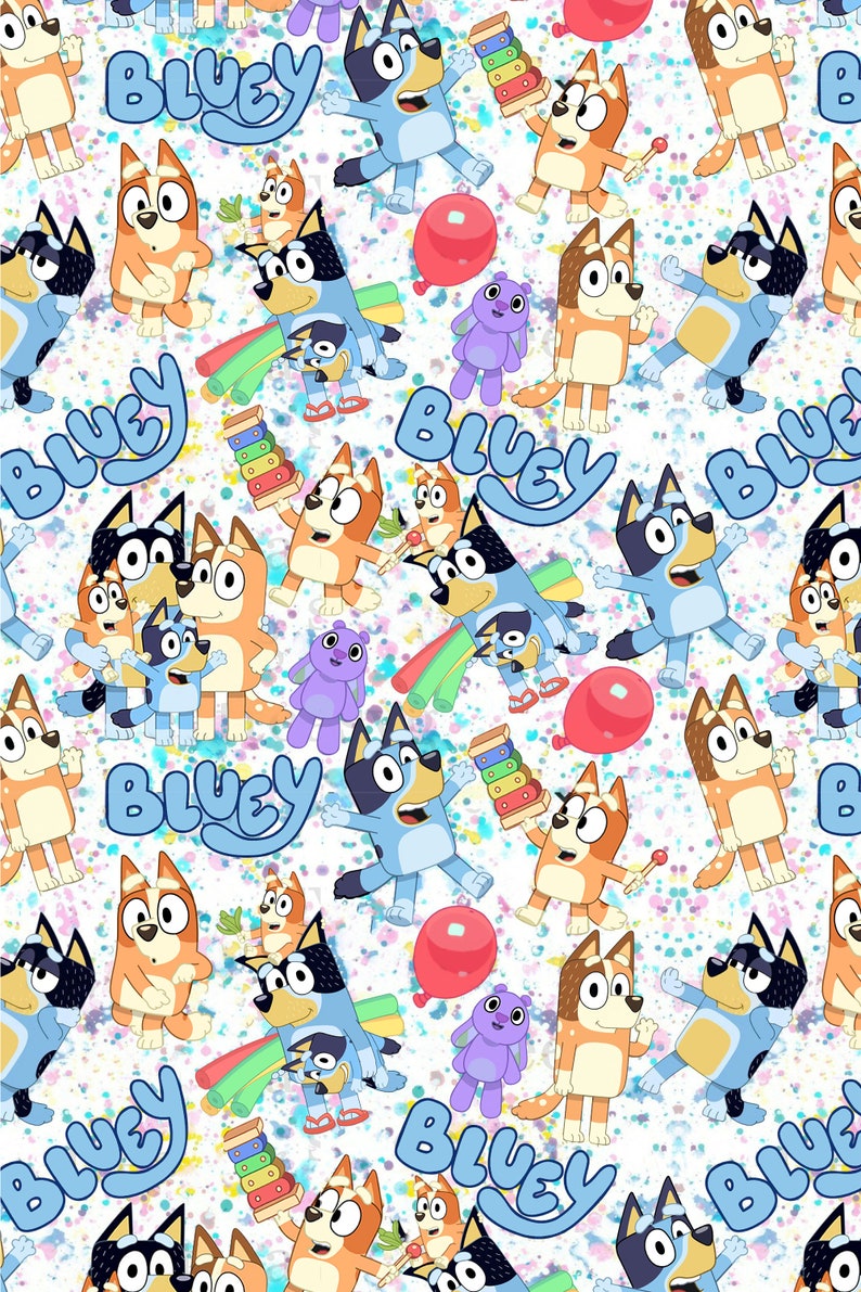 Bluey Wrapping Paper Bluey Gift Wrap Bluey Birthday Wrapping Etsy UK