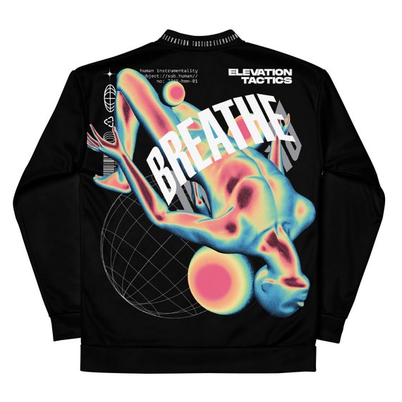 Breathe Xray Jacket Graphic Jacket Graphic Bomber Fashion Etsy