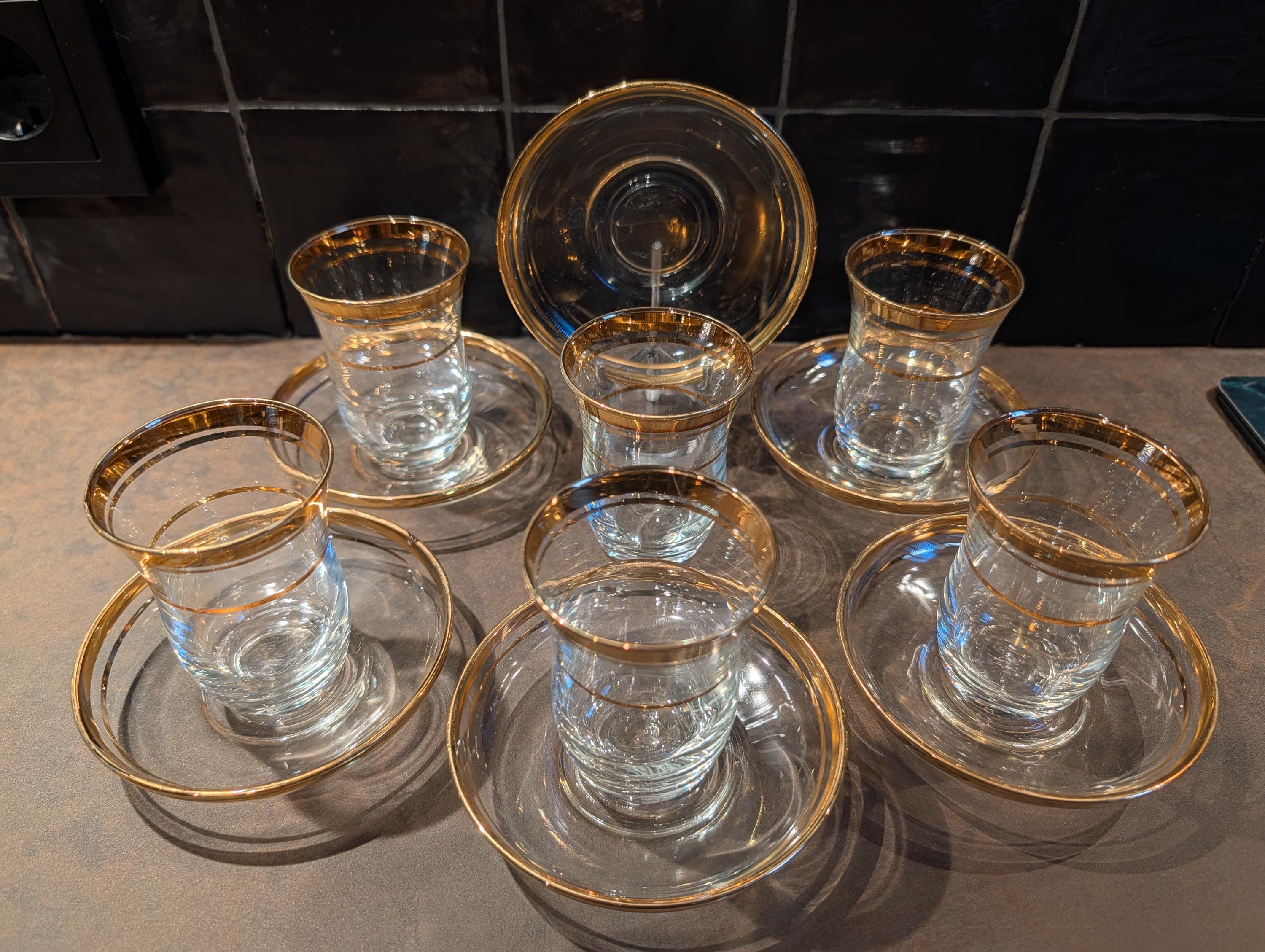Antique gold rim wine glass - Etsy 日本